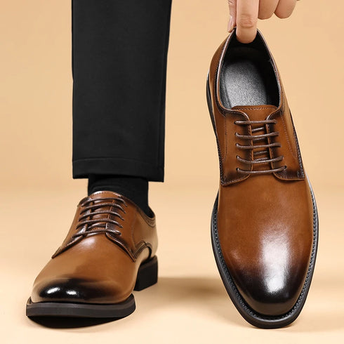 Men's Leather Casual Shoes for Formal Dress and Work Occasions
